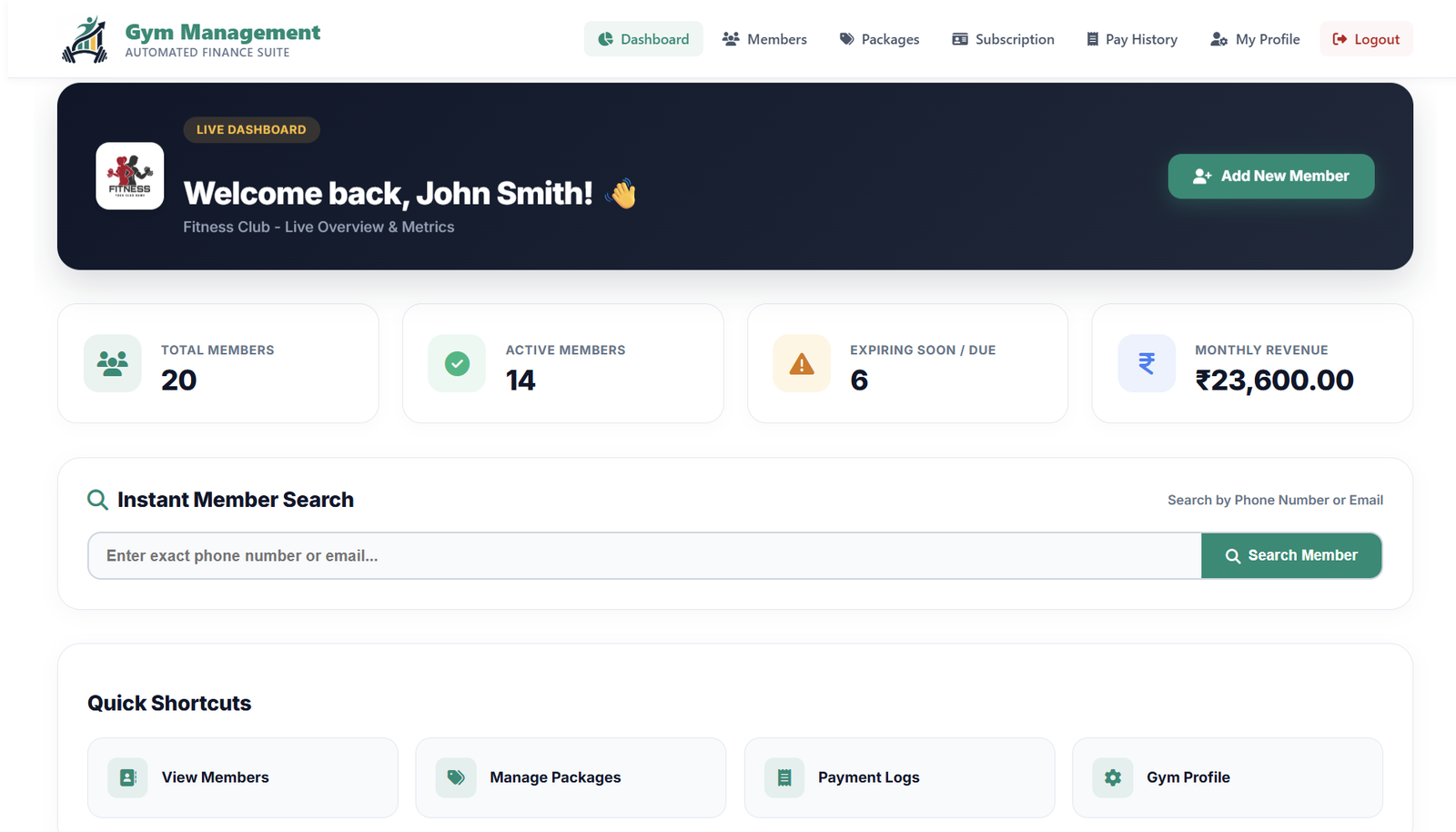 Dashboard Overview