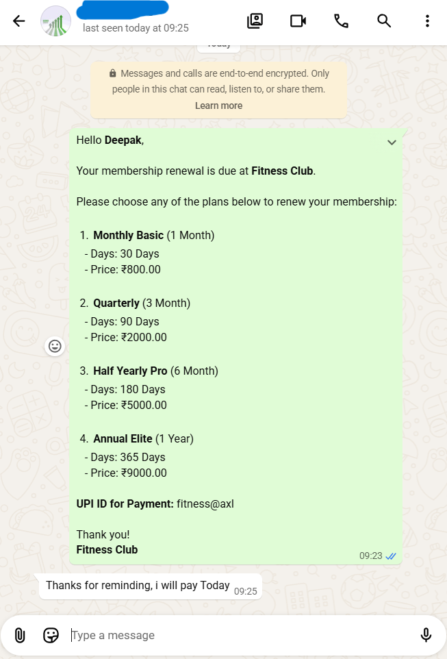 WhatsApp Alert